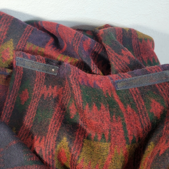 Gabriella's (vintage I think) Long Wrap skirt Made in USA Hook/loop size Med - Picture 10 of 11